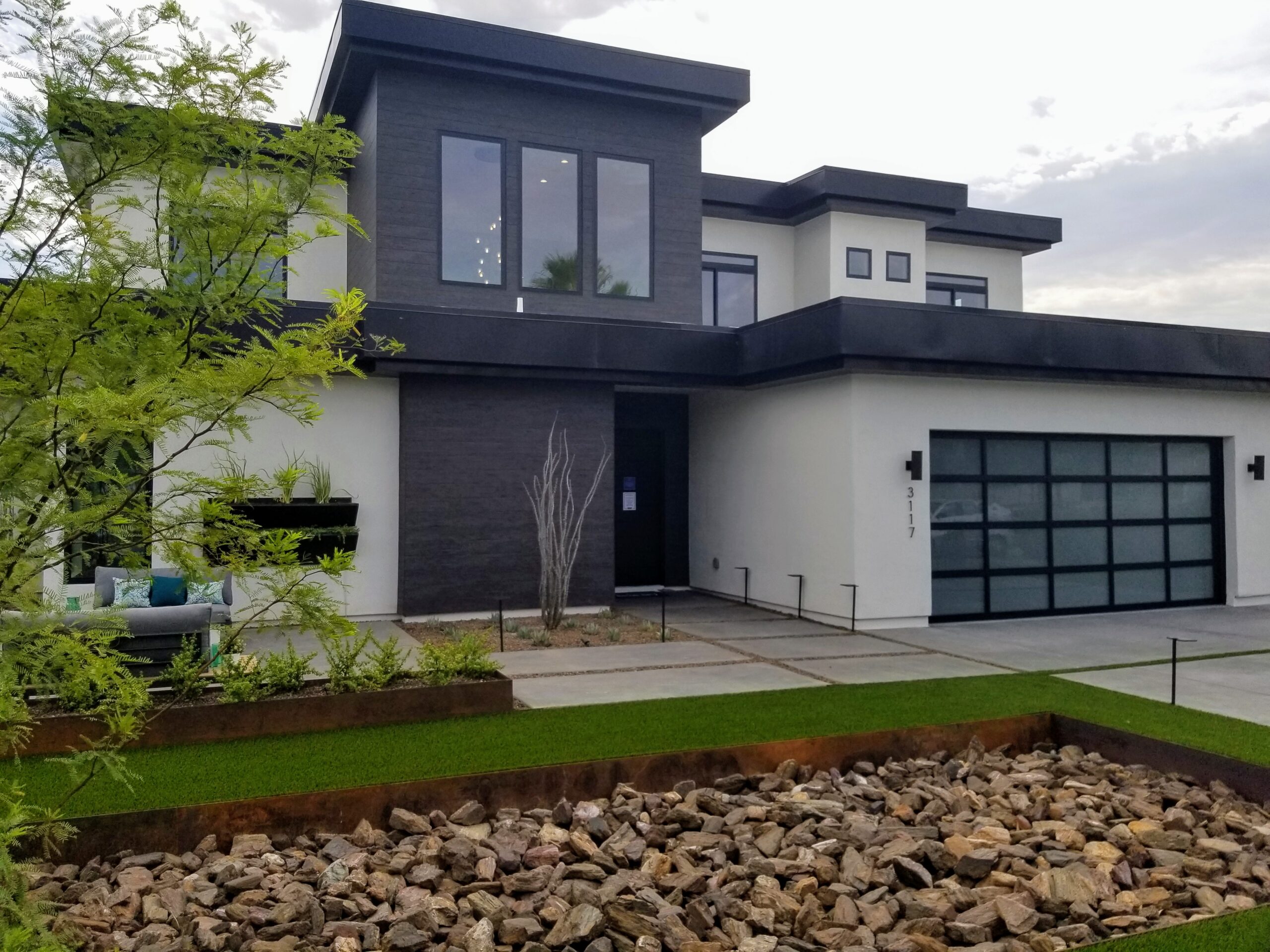 Completed stage of new construction project